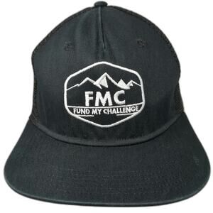 Big Accessories Trucker Hat Black One Size Snapback Fund My Challenge FMC Patch